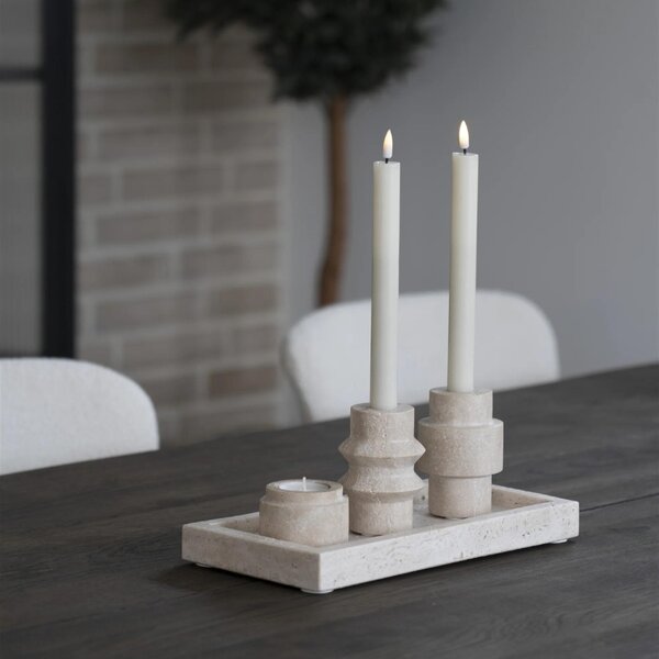-25 % Dny Marianne - Nordic Living Béžový kamenný svícen Lyastig II