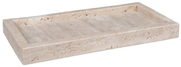 Nordic Living Béžový kamenný podnos Tarlym 30,5 x 15 cm