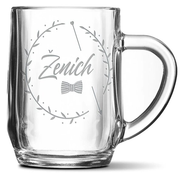 Sablio Půllitr Ženich motýlek: 0,5