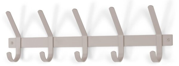 Taupe kovový nástěnný věšák 70 cm Dexter – Spinder Design