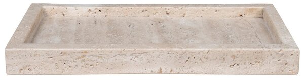 Nordic Living Béžový kamenný podnos Tarlym 30,5 x 15 cm