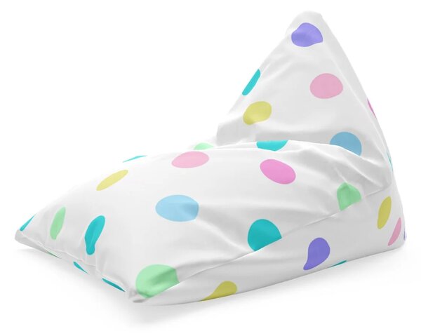 Sablio Sedací vak Triangl Puntík vedle puntíku: 120 x 100 x 100 cm