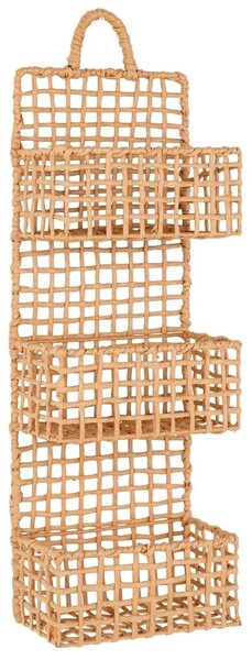 Nordic Living Přírodní nástěnný organizér Synes 70 x 25 cm