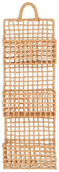 Nordic Living Přírodní nástěnný organizér Synes 70 x 25 cm