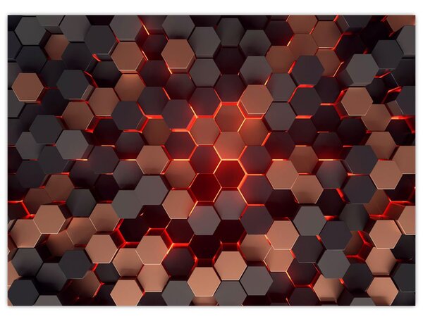 Obraz - Futuristická abstrakce (70x50 cm)