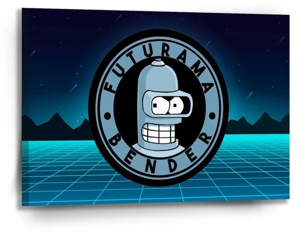 Sablio Obraz Futurama Bender Čtvrtá dimenze - 90x60 cm