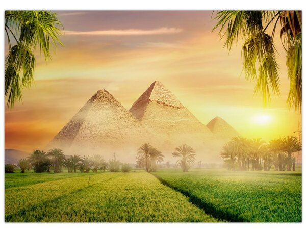 Obraz - Pyramidy (70x50 cm)