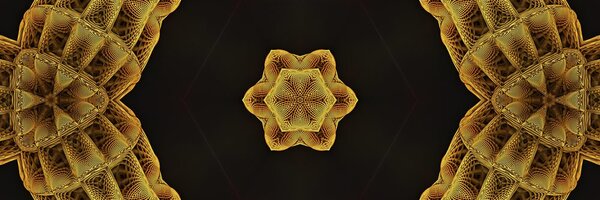 Obraz zajímavá zlatá Mandala