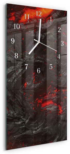 Skleněné hodiny vertikální Láva zsppb-30x60-00058940