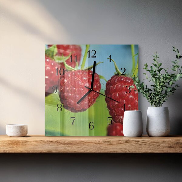 Skleněné hodiny na stěnu Maliny zskc-30x30-00178674