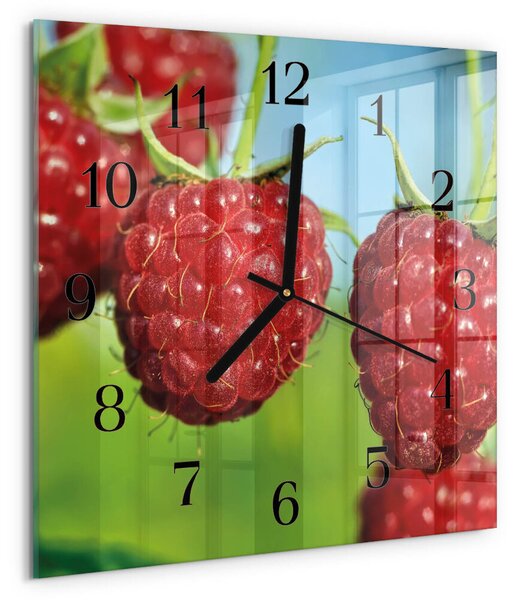Skleněné hodiny na stěnu Maliny zskc-30x30-00178674