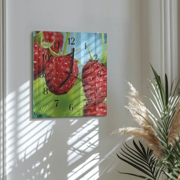 Skleněné hodiny na stěnu Maliny zskc-30x30-00178674