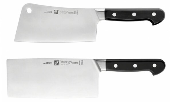 Asijský set nožů 18cm a 16cm (čínský kuchařský nůž a sekáček) Zwilling Pro (nerez)