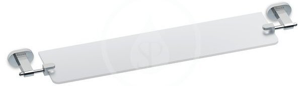 Ravak - Polička skleněná Chrome, CR 500.00, délka 64 cm - chrom/matné sklo
