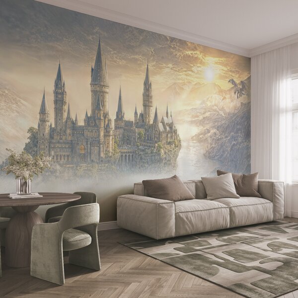Fototapeta Hrad na kopci s mraky, Přírodní fototapety, Populární fototapety, t00893 - Tapeko.co.cz