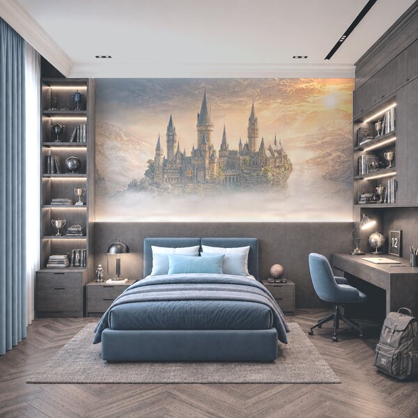 Fototapeta Hrad na kopci s mraky, Přírodní fototapety, Populární fototapety, t00893 - Tapeko.co.cz
