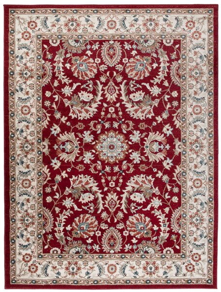 Makro Abra Kusový koberec klasický DUBAI L752A červený Rozměr: 80x150 cm