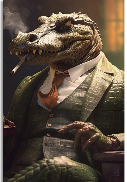Obraz zvířecí gangster krokodýl
