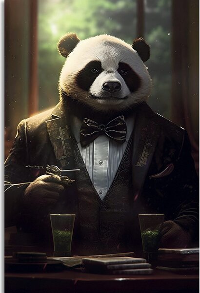 Obraz zvířecí gangster panda