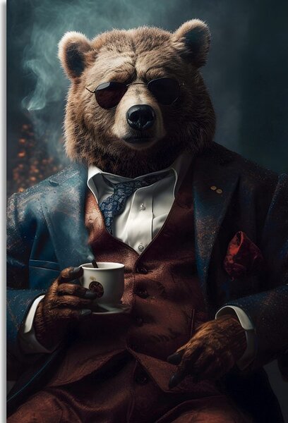 Obraz zvířecí gangster medvěd
