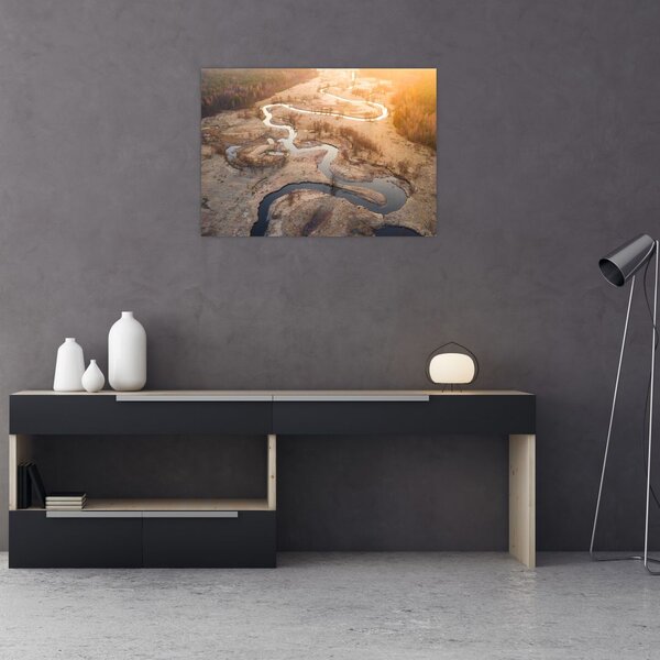 Obraz - Úsvit nad meandry (70x50 cm)