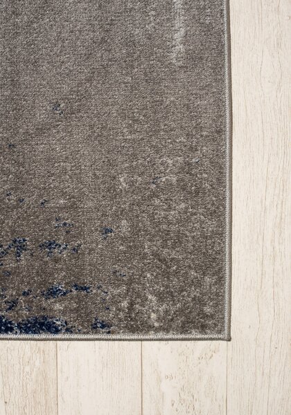 Makro Abra Moderní kusový koberec SPRING H170A Tmavě šedý modrý Rozměr: 60x200 cm
