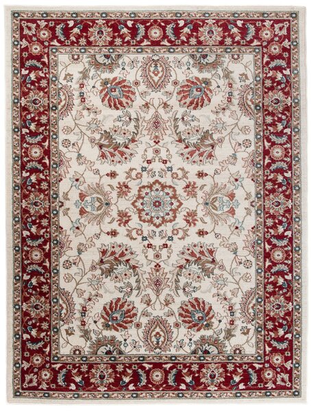 Makro Abra Kusový koberec klasický DUBAI L752B bílý červený Rozměr: 160x220 cm