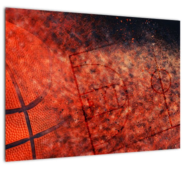Obraz - Basketbalový míč (70x50 cm)