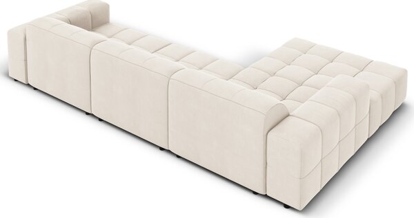 -25 % Dny MOMENTI– Cosmopolitan Design Sametová rohová pohovka Chicago 284 cm, levá