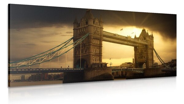 Obraz západ slunce nad Tower Bridge