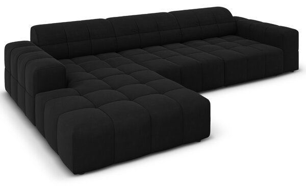 -25 % Dny MOMENTI– Cosmopolitan Design Sametová rohová pohovka Chicago 284 cm, levá