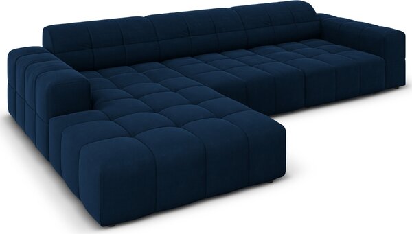 -25 % Dny MOMENTI– Cosmopolitan Design Sametová rohová pohovka Chicago 284 cm, levá