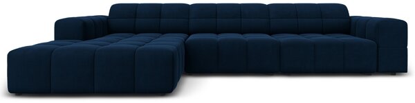 -25 % Dny MOMENTI– Cosmopolitan Design Sametová rohová pohovka Chicago 284 cm, levá