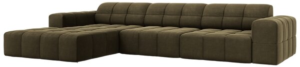 -25 % Dny MOMENTI– Cosmopolitan Design Sametová rohová pohovka Chicago 284 cm, levá