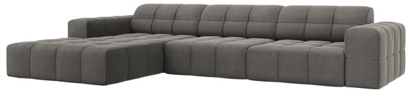 -25 % Dny MOMENTI– Cosmopolitan Design Sametová rohová pohovka Chicago 284 cm, levá