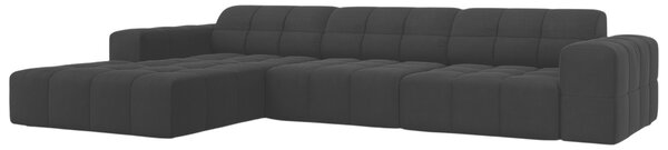 -25 % Dny MOMENTI– Cosmopolitan Design Sametová rohová pohovka Chicago 284 cm, levá
