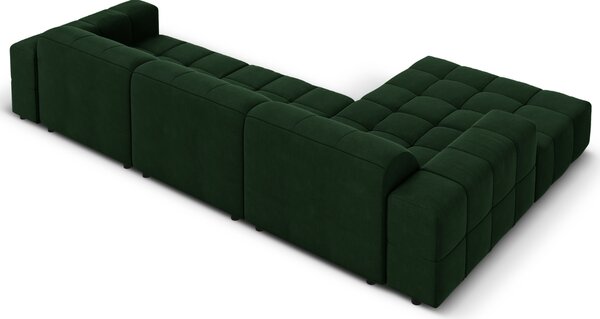 -25 % Dny MOMENTI– Cosmopolitan Design Sametová rohová pohovka Chicago 284 cm, levá