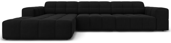 -25 % Dny MOMENTI– Cosmopolitan Design Sametová rohová pohovka Chicago 284 cm, levá