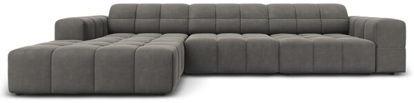 -25 % Dny MOMENTI– Cosmopolitan Design Sametová rohová pohovka Chicago 284 cm, levá