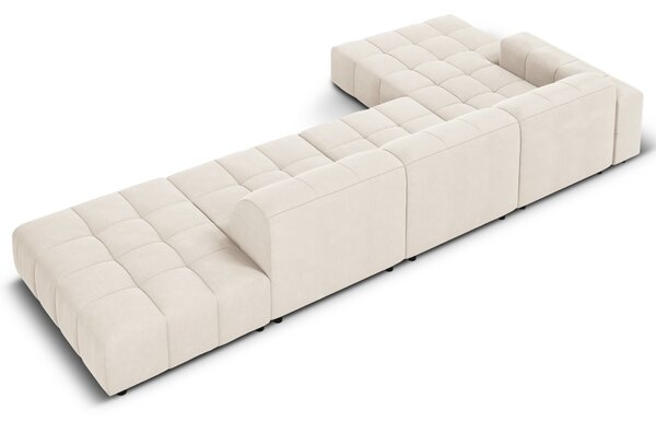 -25 % Dny MOMENTI– Cosmopolitan Design Sametová rohová pohovka Chicago 341 cm, levá