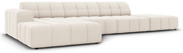 -25 % Dny MOMENTI– Cosmopolitan Design Sametová rohová pohovka Chicago 341 cm, levá