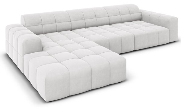 -25 % Dny MOMENTI– Cosmopolitan Design Sametová rohová pohovka Chicago 284 cm, levá