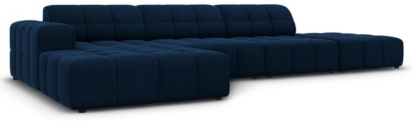 -25 % Dny MOMENTI– Cosmopolitan Design Sametová rohová pohovka Chicago 341 cm, levá