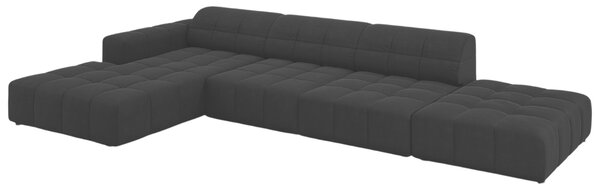 -25 % Dny MOMENTI– Cosmopolitan Design Sametová rohová pohovka Chicago 341 cm, levá