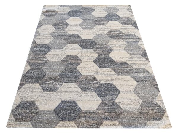Makro Abra Moderní kusový koberec VISTA 02 šedý Rozměr: 80x150 cm