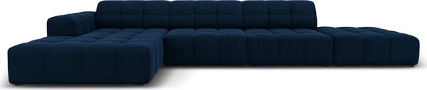 -25 % Dny MOMENTI– Cosmopolitan Design Sametová rohová pohovka Chicago 341 cm, levá