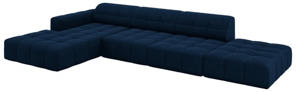 -25 % Dny MOMENTI– Cosmopolitan Design Sametová rohová pohovka Chicago 341 cm, levá