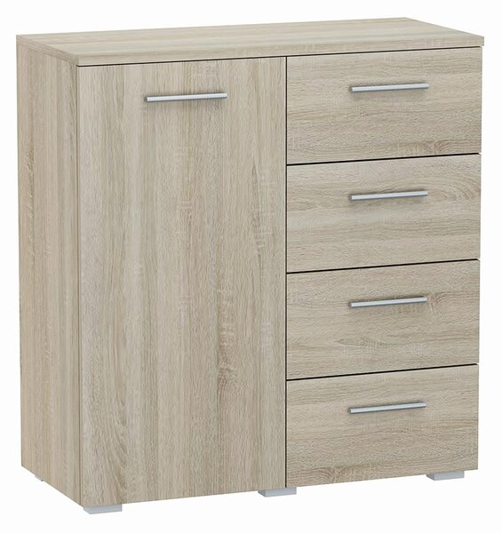 Komoda Matkam 80 x 35 x 84,5 cm dub sonoma matný