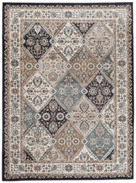 Makro Abra Kusový koberec klasický DUBAI L427B antracitový Rozměr: 120x170 cm