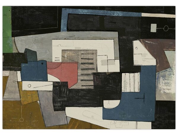 Obraz - Abstrakce, kubismus (70x50 cm)